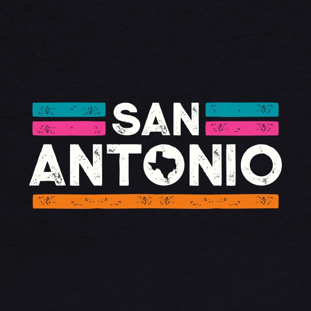 Retro San Antonio Texas // Vintage San Anto Fiesta Color Hometown Pride by SLAG_Creative